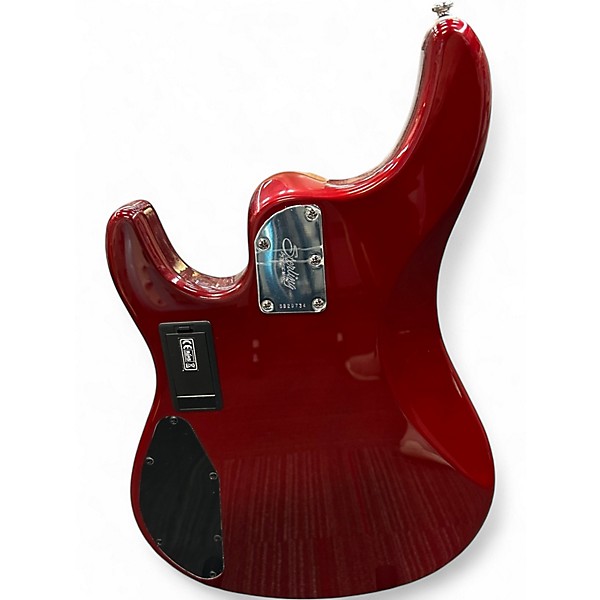 Used Sterling by Music Man Sub 4  Red Metallic Electric Bass Guitar