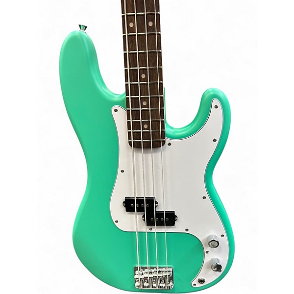 Used Squier debut precision matte seafoam green Electric Bass Guitar