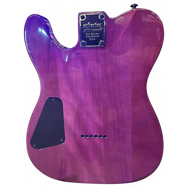 Used Schecter Guitar Research Diamond Series PT Purple Burst Solid Body Electric Guitar