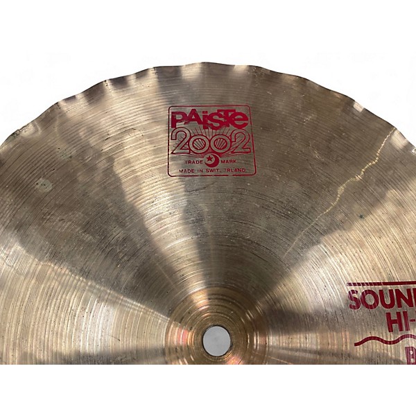 Used Paiste 14in 2002 Sound Edge Hi Hat Bottom Cymbal