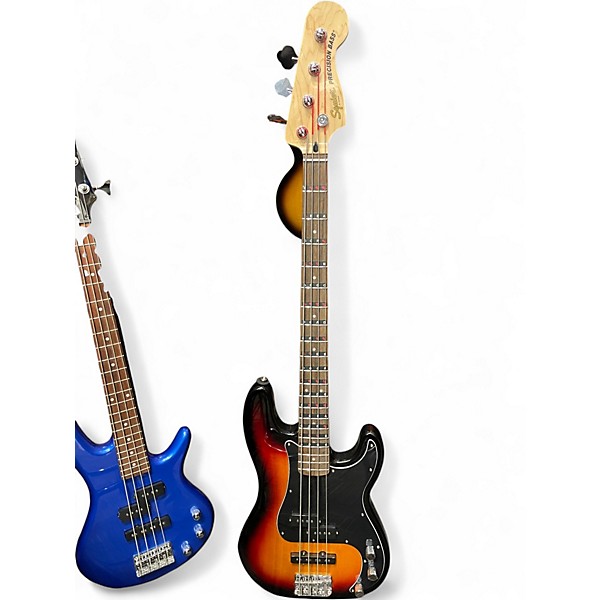 Used Squier Affinity Precision Bass Sunburst Electric Bass Guitar