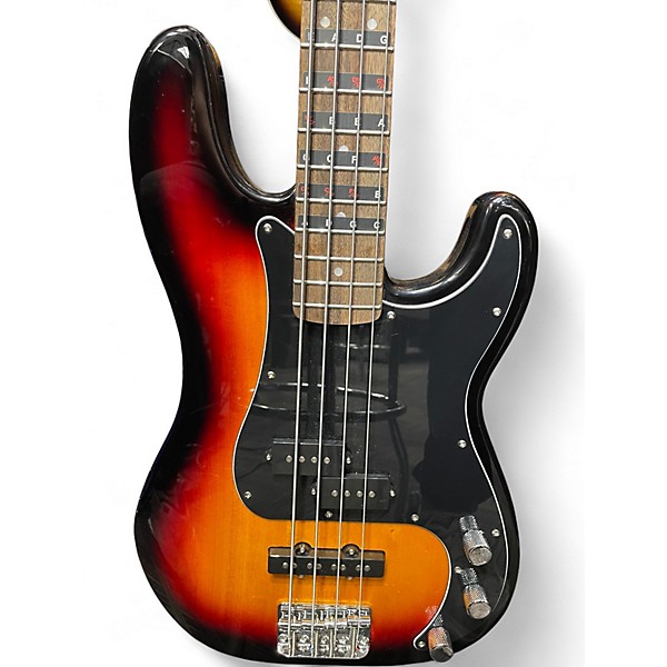 Used Squier Affinity Precision Bass Sunburst Electric Bass Guitar