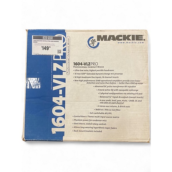 Used Mackie 1604VLZ PRO Unpowered Mixer