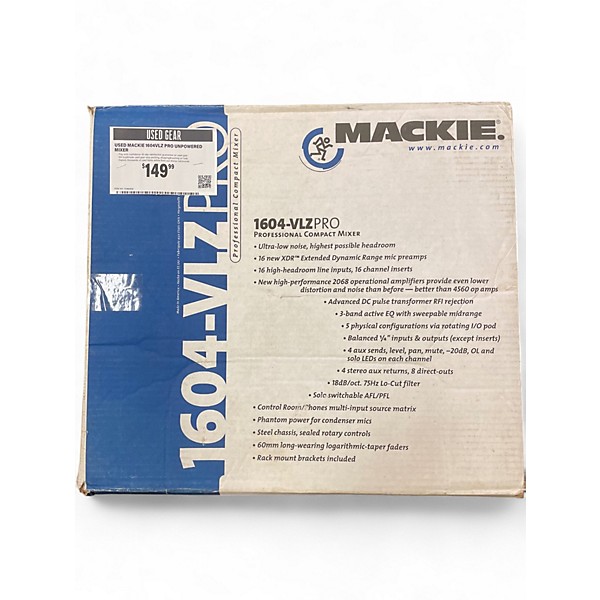 Used Mackie 1604VLZ PRO Unpowered Mixer