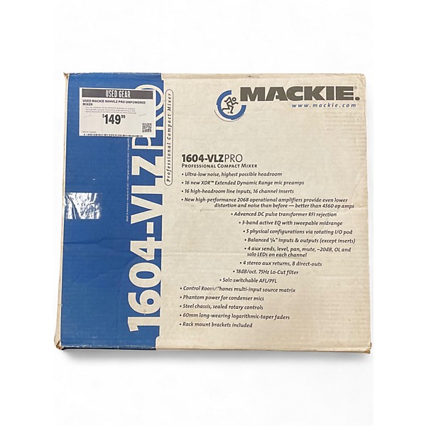 Used Mackie 1604VLZ PRO Unpowered Mixer