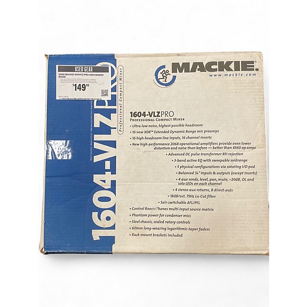Used Mackie 1604VLZ PRO Unpowered Mixer