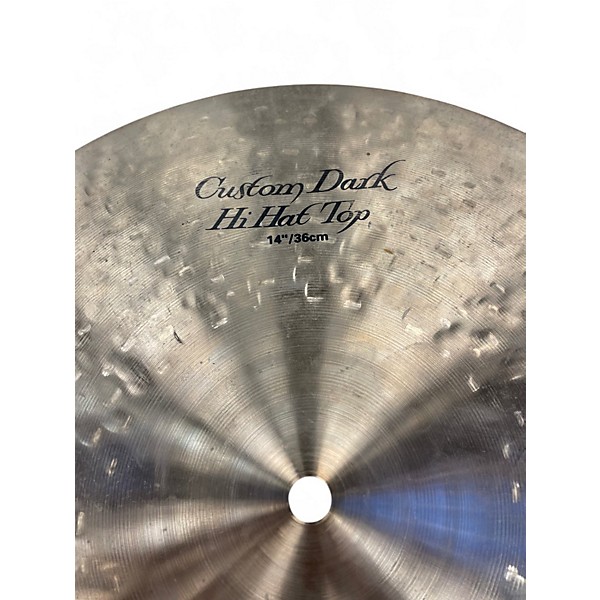 Used Zildjian 14in K Custom Dark Hi Hat Top Cymbal