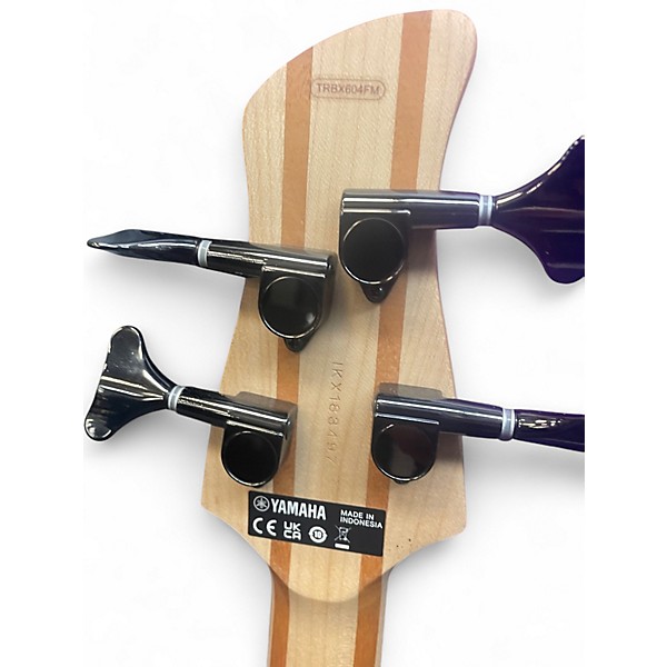 Used Yamaha trbx604fm trans maroon Electric Bass Guitar