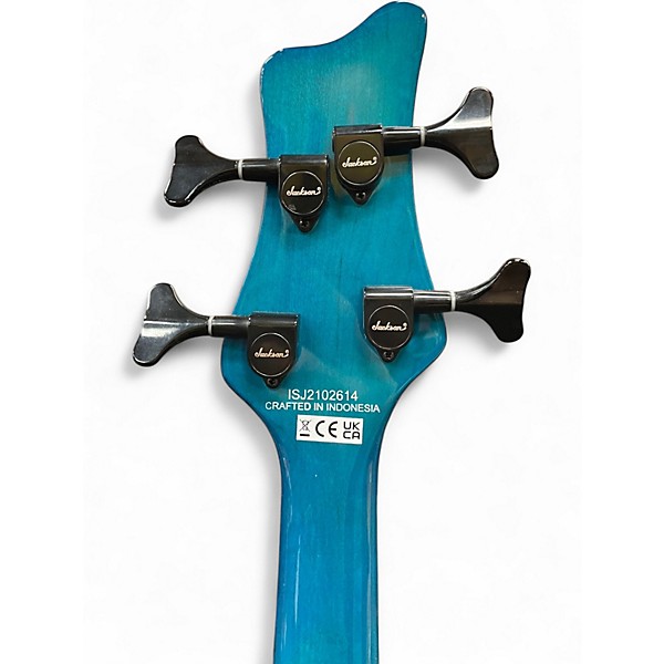 Used Jackson x series spectra amber blue burst Electric Bass Guitar