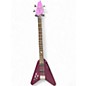 Used HardLuck Kings COBRA V BASS LEFT HANDED Purple Electric Bass Guitar thumbnail