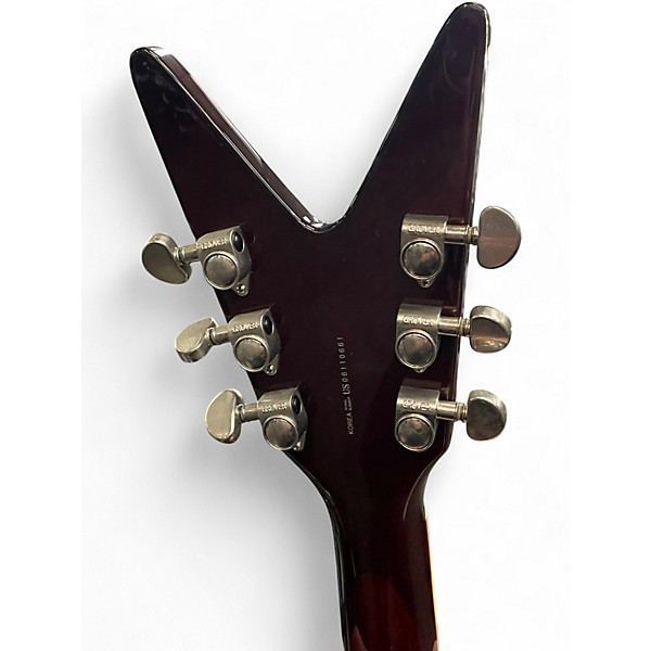 Used HardLuck Kings COBRA V BASS LEFT HANDED Purple Electric Bass Guitar