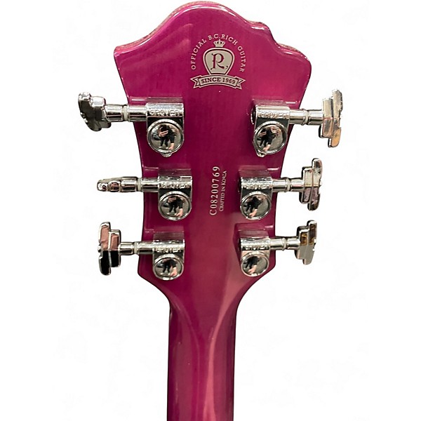 Used B.C. Rich MOCKINGBIRD LEGACY ST LEFT HANDED Purple Hollow Body Electric Guitar