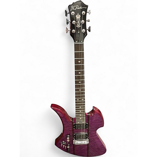 Used B.C. Rich MOCKINGBIRD LEGACY ST LEFT HANDED Purple Hollow Body Electric Guitar