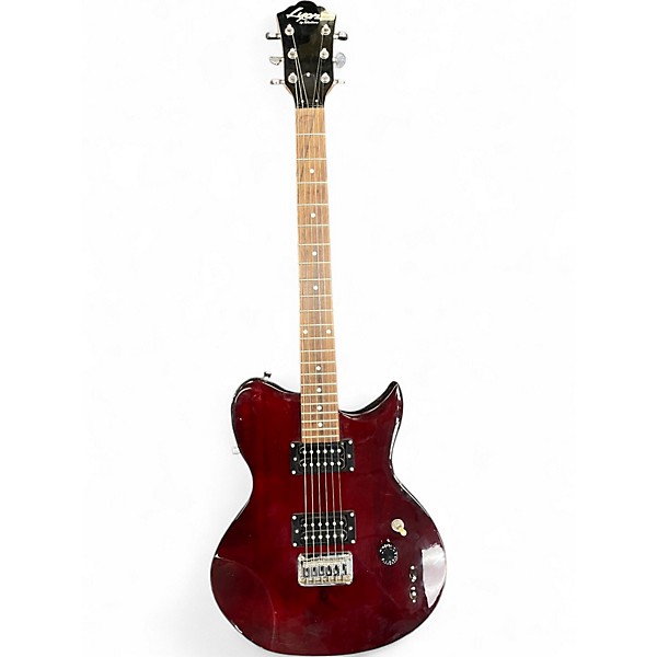 Used Lyon By Washburn FX Axe Red Solid Body Electric Guitar