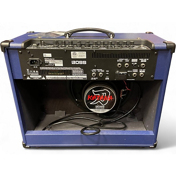 Used BOSS Katana 100 100W 1X12 Blue With Bluetooth Adapter Guitar Combo Amp