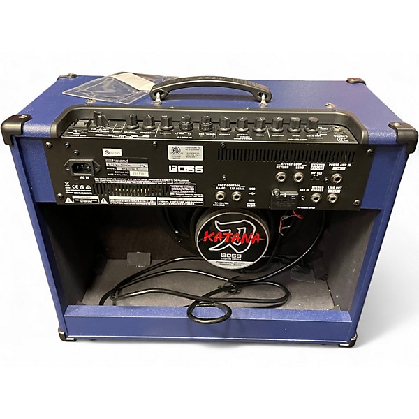 Used BOSS Katana 100 100W 1X12 Blue With Bluetooth Adapter Guitar Combo Amp