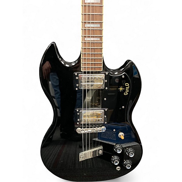 Used Guild S100 Black Solid Body Electric Guitar