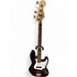 Used Fender Standard Jazz Bass Wine Red Electric Bass Guitar thumbnail
