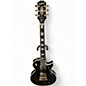Used 2021 Epiphone Les Paul Custom Ebony Solid Body Electric Guitar thumbnail