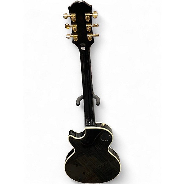 Used 2021 Epiphone Les Paul Custom Ebony Solid Body Electric Guitar