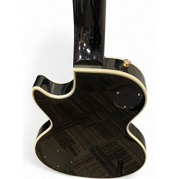 Used 2021 Epiphone Les Paul Custom Ebony Solid Body Electric Guitar