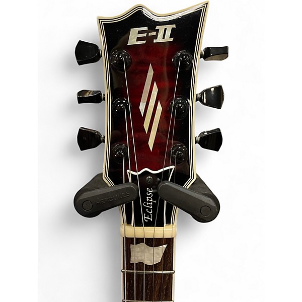Used ESP E-II Eclipse RED TIGER BURST Solid Body Electric Guitar