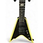 Used Dean Dime Razorback V Black and Yellow Solid Body Electric Guitar