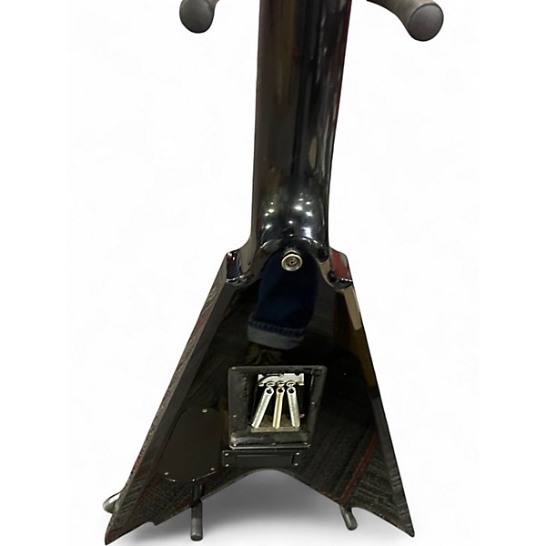 Used Dean Dime Razorback V Black and Yellow Solid Body Electric Guitar