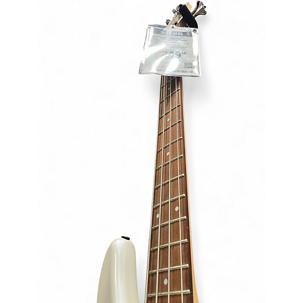Used Ibanez SRMD200D Pearl White Electric Bass Guitar
