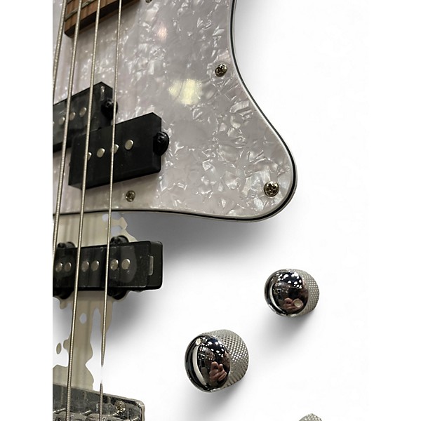 Used Ibanez SRMD200D Pearl White Electric Bass Guitar