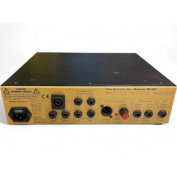 Used Eden wt405 time traveler Bass Amp Head
