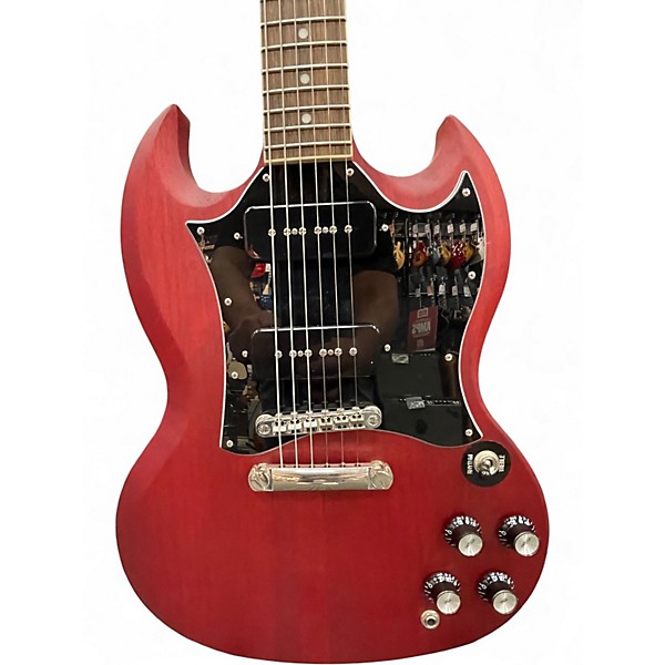 Used Epiphone  SG CLASSIC P90S Worn Cherry Solid Body Electric Guitar