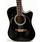 Used Takamine EF341C Black Acoustic Electric Guitar