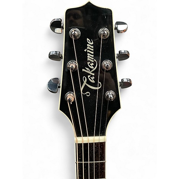 Used Takamine EF341C Black Acoustic Electric Guitar