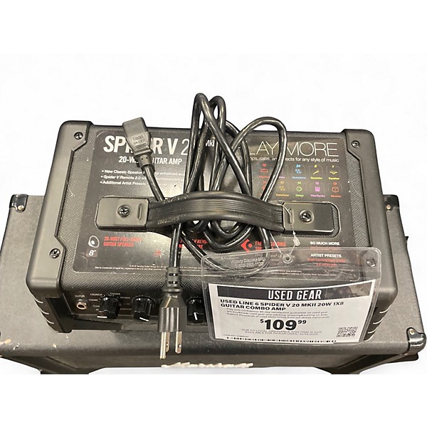 Used Line 6 Spider V 20 MkII 20w 1x8 Guitar Combo Amp