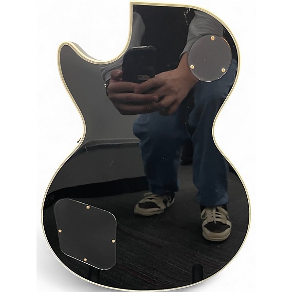 Used Epiphone Les Paul Custom Blackback Antique Ivory Solid Body Electric Guitar