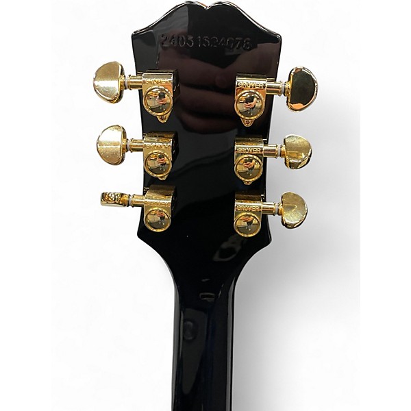 Used Epiphone Les Paul Custom Blackback Antique Ivory Solid Body Electric Guitar