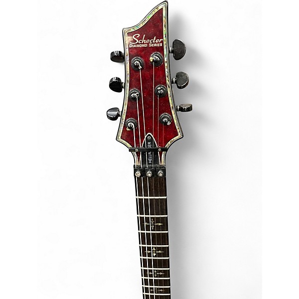 Used Schecter Guitar Research Hellraiser C1 Floyd Rose Black Cherry Solid Body Electric Guitar