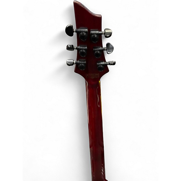 Used Schecter Guitar Research Hellraiser C1 Floyd Rose Black Cherry Solid Body Electric Guitar