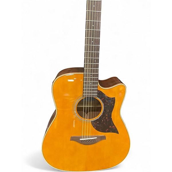 Used Yamaha A1R Natural Acoustic Electric Guitar