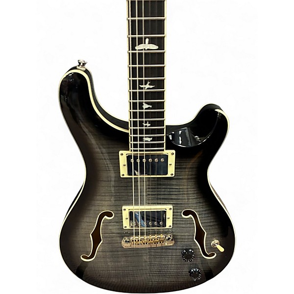 Used PRS SE HOLLOWBODY Trans Black Hollow Body Electric Guitar
