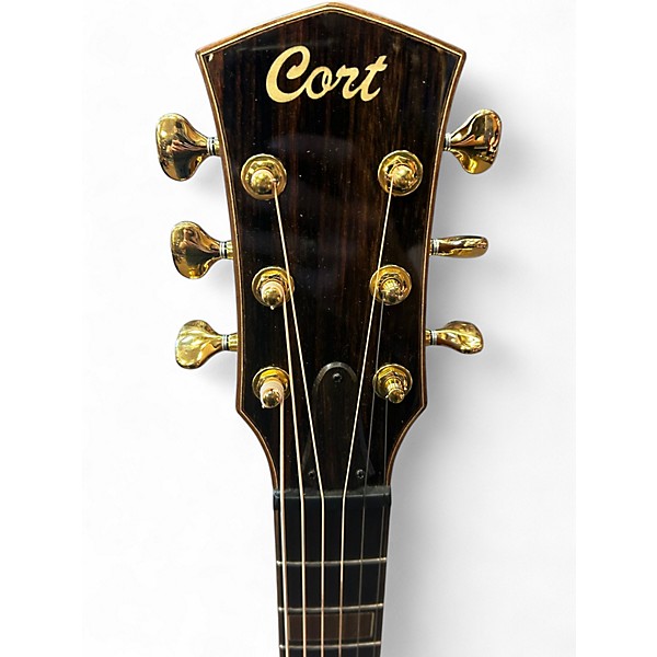 Used Cort MODERN BLACK Trans Black Acoustic Electric Guitar