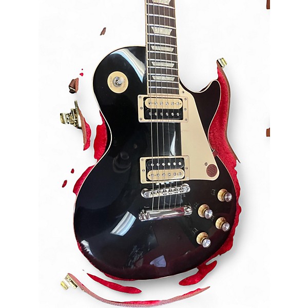 Used 2021 Gibson Les Paul Classic Black Solid Body Electric Guitar