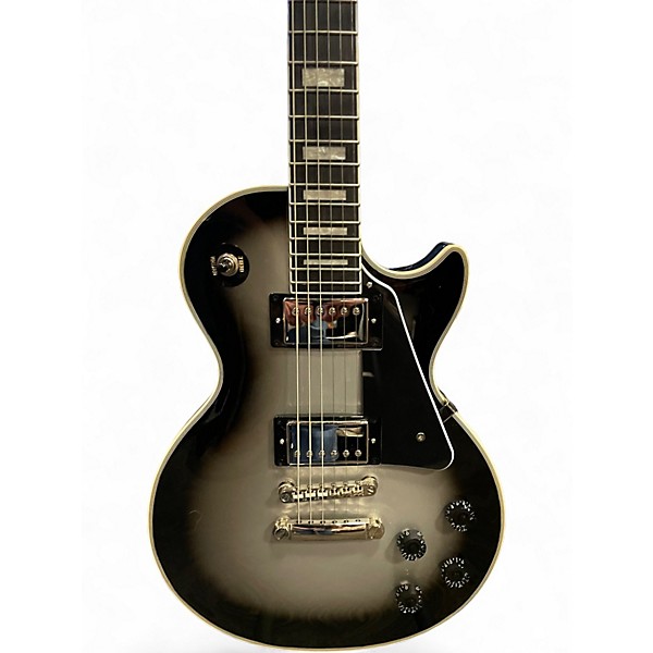 Used Epiphone Les Paul Custom Silverburst Solid Body Electric Guitar