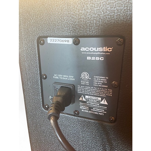 Used Acoustic B25C Bass Combo Amp