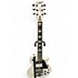 Used Ltd LTD James Hetfield Signature Iron Cross Black and White Solid Body Electric Guitar thumbnail