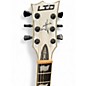 Used Ltd LTD James Hetfield Signature Iron Cross Black and White Solid Body Electric Guitar