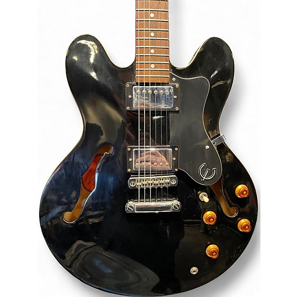 Used Epiphone Dot Ebony Hollow Body Electric Guitar