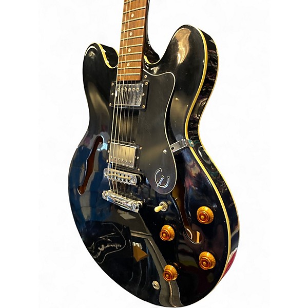 Used Epiphone Dot Ebony Hollow Body Electric Guitar