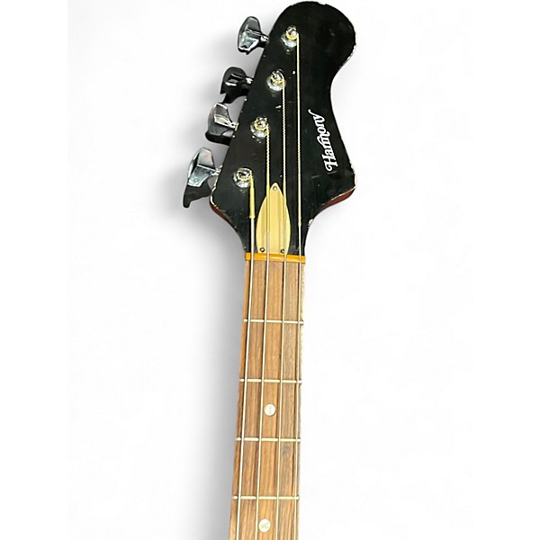 Used Harmony H420 Maroon Acoustic Bass Guitar